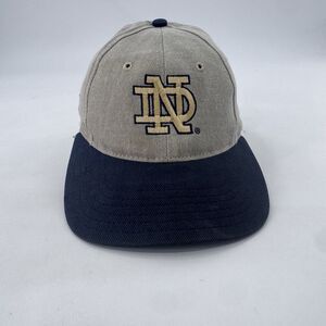 Notre Dame Fighting Irish Vintage Strap-Back Hat HTF Made USA Dad Fast Shipping